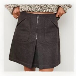 Vintage Gap Grey Wool Blend Mini Skirt Womens 12‎ Y2K Preppy School Academia.  Z